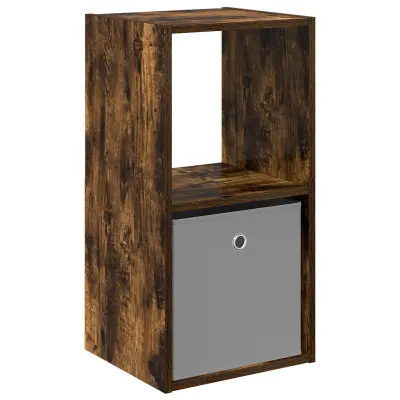 vidaXL Nočna omarica Dimljeni oreh 35 x 32 x 68,5 cm Konstruiran les
