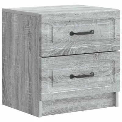 vidaXL Nočna omarica Siva Sonoma 43 x 34,5 x 44,5 cm Inženirski les