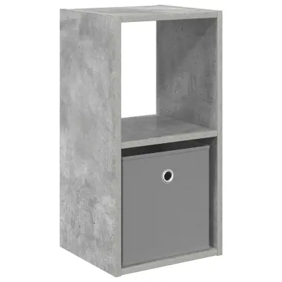 vidaXL Nočna omarica Betonsko siva 30,5 x 27 x 59,5 cm Konstruiran les