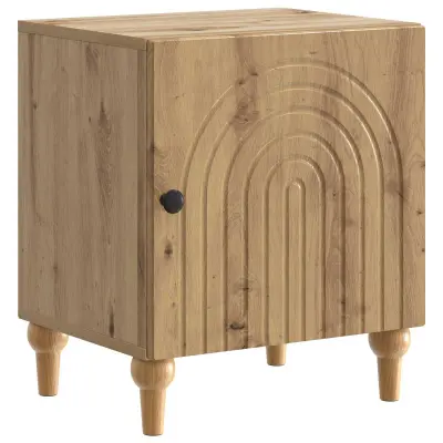 vidaXL Nočna omarica Artisan hrast 43 x 34,5 x 50 cm Inženirski les