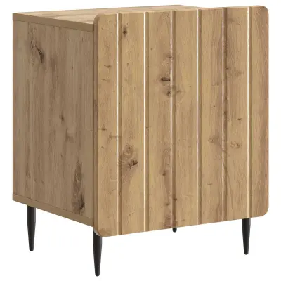 vidaXL Nočna omarica Artisan hrast 43 x 34,5 x 52 cm Inženirski les
