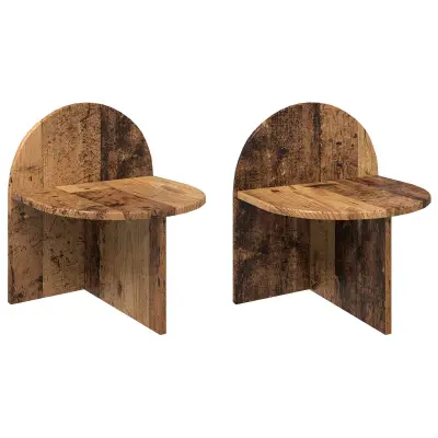 vidaXL Nočna omarica 2 pcs Star les 40 x 35,5 x 45,5 cm