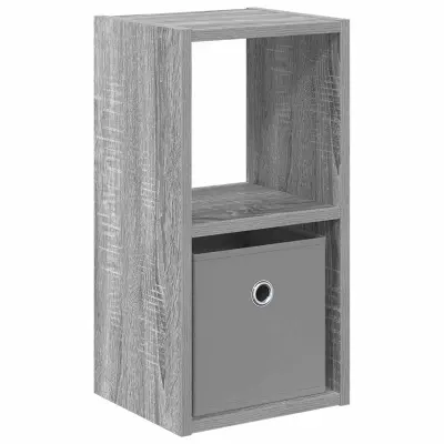 vidaXL Nočna omarica Siva Sonoma 25,5 x 22 x 49,5 cm Konstruiran les