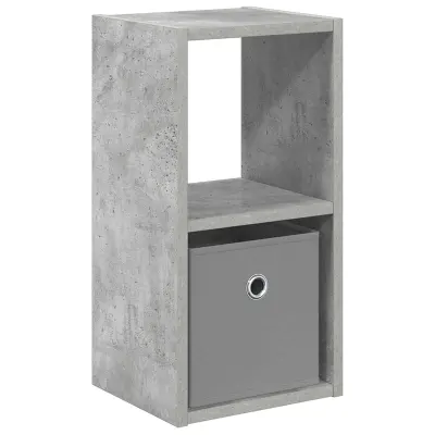 vidaXL Nočna omarica Betonsko siva 25,5 x 22 x 49,5 cm Konstruiran les
