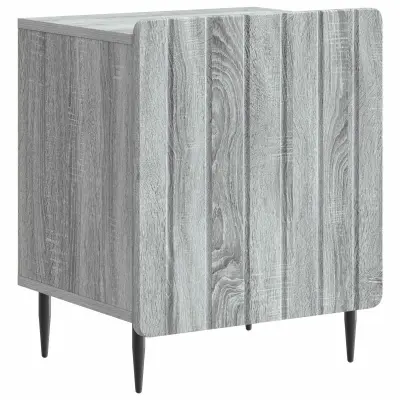 vidaXL Nočna omarica Siva Sonoma 43 x 34,5 x 52 cm Inženirski les