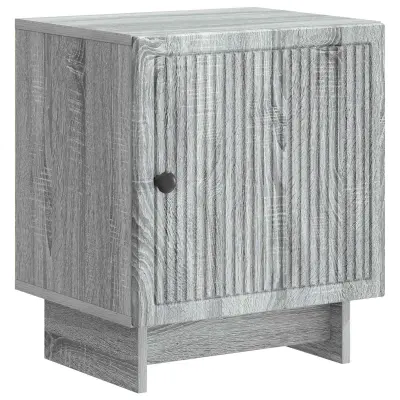 vidaXL Nočna omarica Siva Sonoma 43 x 34,5 x 50 cm Inženirski les