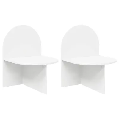vidaXL Nočna omarica 2 pcs Bela 48 x 49 x 65 cm Konstruirano leseno