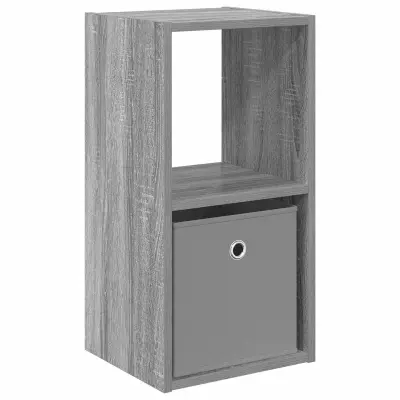 vidaXL Nočna omarica Siva Sonoma 30,5 x 27 x 59,5 cm Konstruiran les