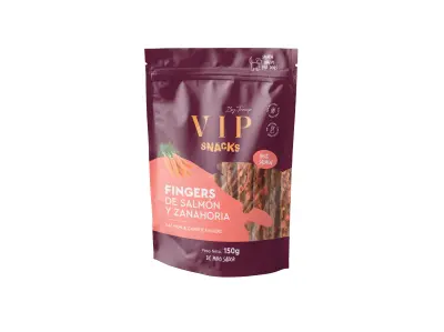 Tramp VIP Snack Fingers Losos &amp; Korenje priboljški za pse, 150 g