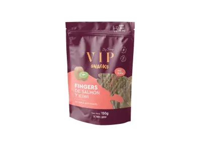 Tramp VIP Snack Fingers Losos &amp; Kivi priboljški za pse, 150 g