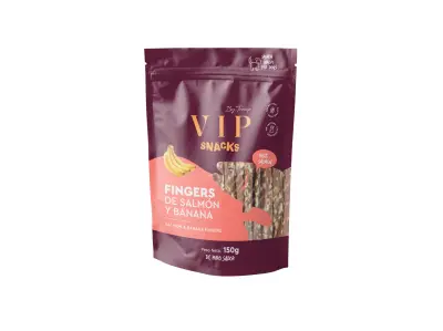 Tramp VIP Snack Fingers Losos &amp; Banana priboljški za pse, 150 g