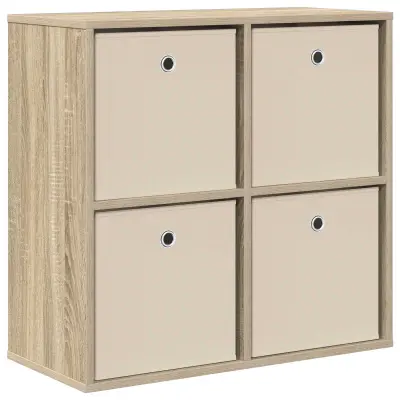 vidaXL Strani šal s predalom Sonoma hrast 68,5 x 32 x 67 cm