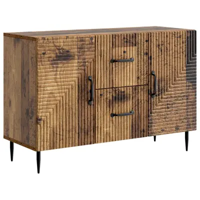 vidaXL Strani šal s predalom Star les 89 x 34,5 x 60 cm Inženirski les