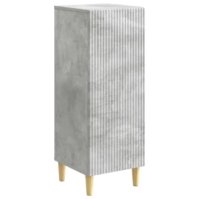vidaXL Strani šal Betonsko siva 33 x 34,5 x 90 cm Inženirski les