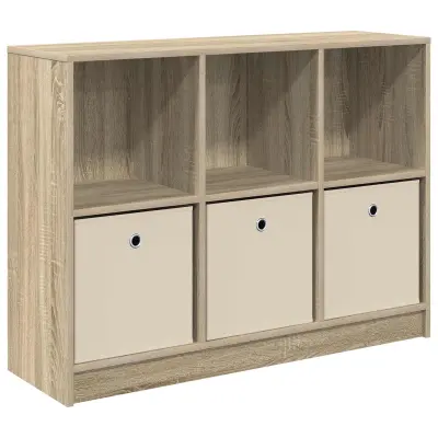 vidaXL Strani šal s predalom Sonoma hrast 102 x 32 x 73,5 cm