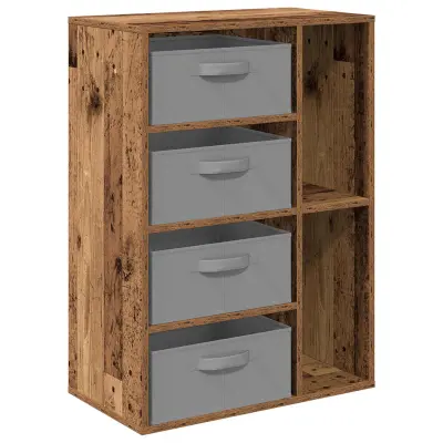 vidaXL Strani šal s predalom Star les 60 x 33,5 x 84 cm