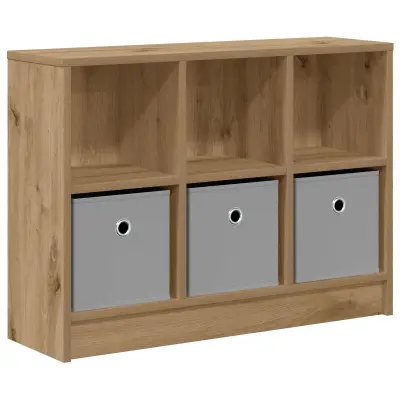 vidaXL Strani šal s predalom Umetni hrast 73,5 x 22,5 x 53,5 cm