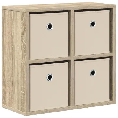 vidaXL Strani šal s predalom Sonoma hrast 49,5 x 22 x 47 cm