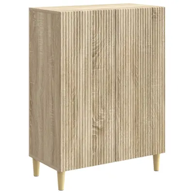 vidaXL Strani šal Sonoma hrast 66 x 34,5 x 90 cm Inženirski les