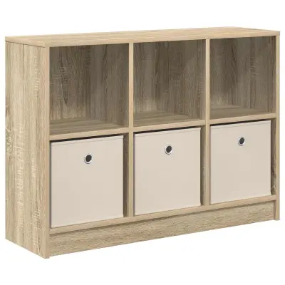 vidaXL Strani šal s predalom Sonoma hrast 88,5 x 27,5 x 63,5 cm