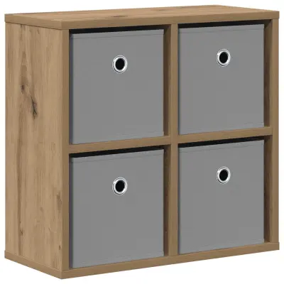 vidaXL Strani šal s predalom Umetni hrast 49,5 x 22 x 47 cm
