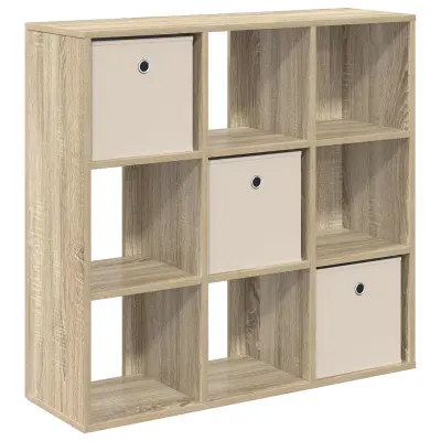 vidaXL Strani šal s predalom Sonoma hrast 88,5 x 29 x 84,5 cm