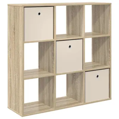 vidaXL Strani šal s predalom Sonoma hrast 102 x 31 x 99,5 cm