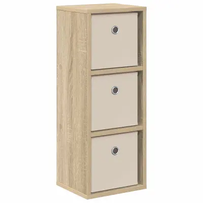 vidaXL Strani šal s predalom Sonoma hrast 25,5 x 22 x 69,5 cm