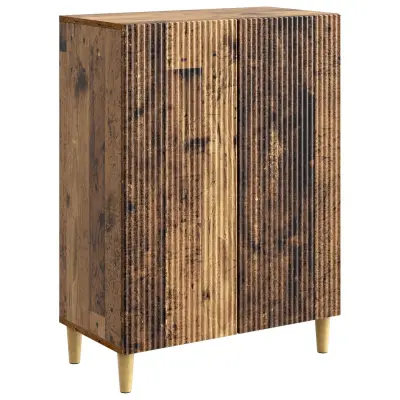 vidaXL Strani šal Star les 66 x 34,5 x 90 cm Inženirski les