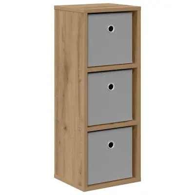 vidaXL Strani šal s predalom Umetni hrast 25,5 x 22 x 69,5 cm