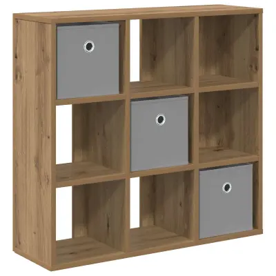 vidaXL Strani šal s predalom Umetni hrast 73,5 x 24 x 69,5 cm