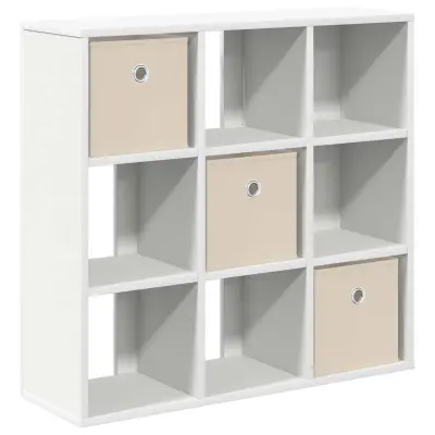 vidaXL Strani šal s predalom Bela 73,5 x 24 x 69,5 cm