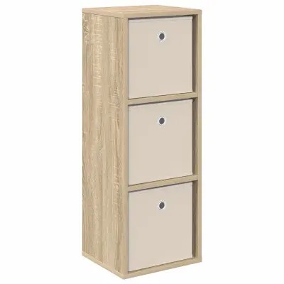 vidaXL Strani šal s predalom Sonoma hrast 30,5 x 27 x 84,5 cm