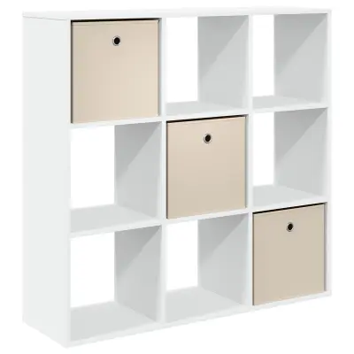 vidaXL Strani šal s predalom Bela 102 x 31 x 99,5 cm