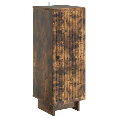 vidaXL Za omarice Dimljeni Hrast 33 x 34,5 x 90 cm Konstruirano leseno