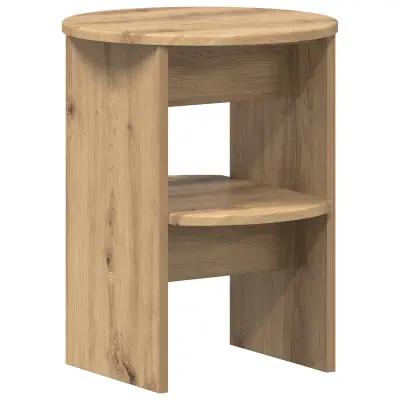 vidaXL Stranska omara Obrtni Hrast Ø40 x 50 cm Konstruirano leseno