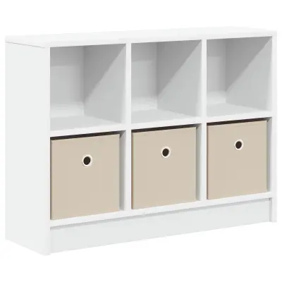 vidaXL Strani šal s predalom Bela 73,5 x 22,5 x 53,5 cm