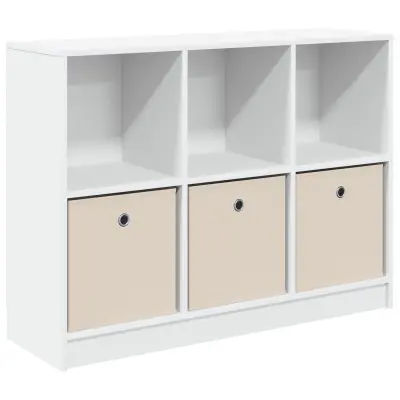 vidaXL Strani šal s predalom Bela 102 x 32 x 73,5 cm