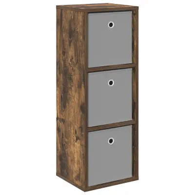 vidaXL Strani šal s predalom Dimljeni oreh 30,5 x 27 x 84,5 cm