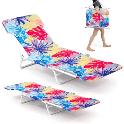 Komplet zložljivih stolov za plažo Stol za plažo 2 kosa