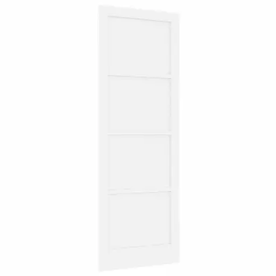 vidaXL Notranja vrata Bela 83 x 232 cm Vezani les