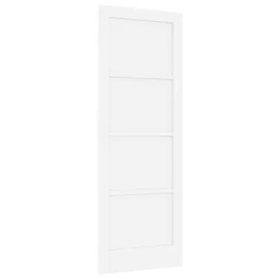 vidaXL Notranja vrata Bela 78 x 211 cm Vezani les