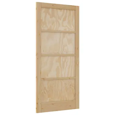 vidaXL Notranja vrata Naravna 93 x 202 cm Vezani les