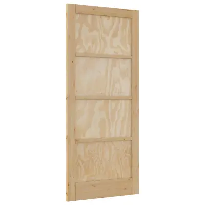 vidaXL Notranja vrata Naravna 86 x 198,5 cm Vezani les