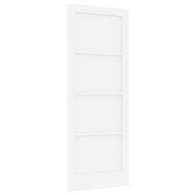 vidaXL Notranja vrata Bela 78 x 202 cm Vezani les
