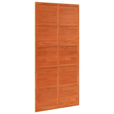 vidaXL Hlevska vrata Voščeno rjava 100 x 208 cm Trdna borovina