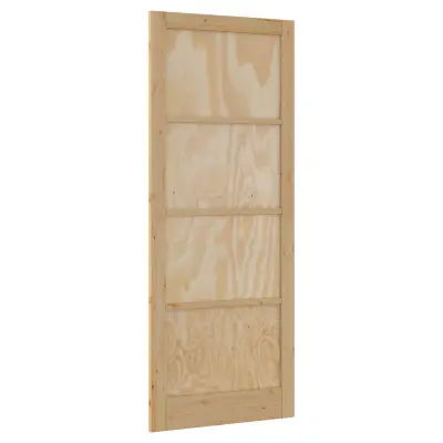 vidaXL Notranja vrata Naravna 83 x 232 cm Vezani les