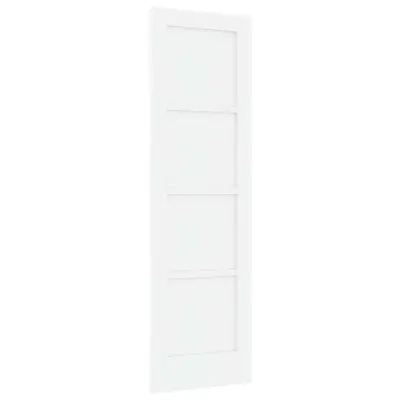 vidaXL Notranja vrata Bela 61 x 198,5 cm Vezani les