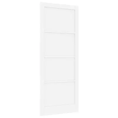 vidaXL Notranja vrata Bela 93 x 232 cm Vezani les