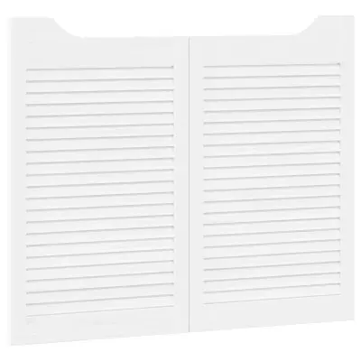 vidaXL Vrata na hod 2 pcs Bela Trdna borovina